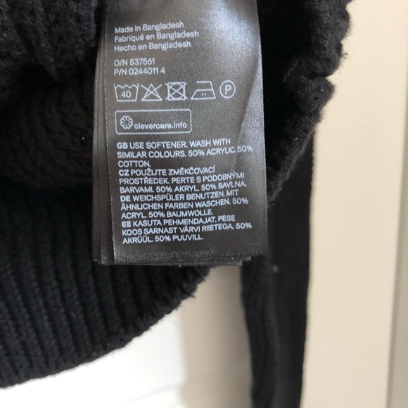 Black Knit Sweater - Picture 3 of 3